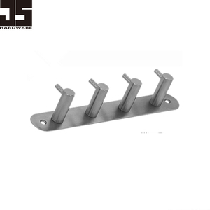 High Quality Factory Supply Stainless Steel Wall Hanger 4 Coat Hooks
