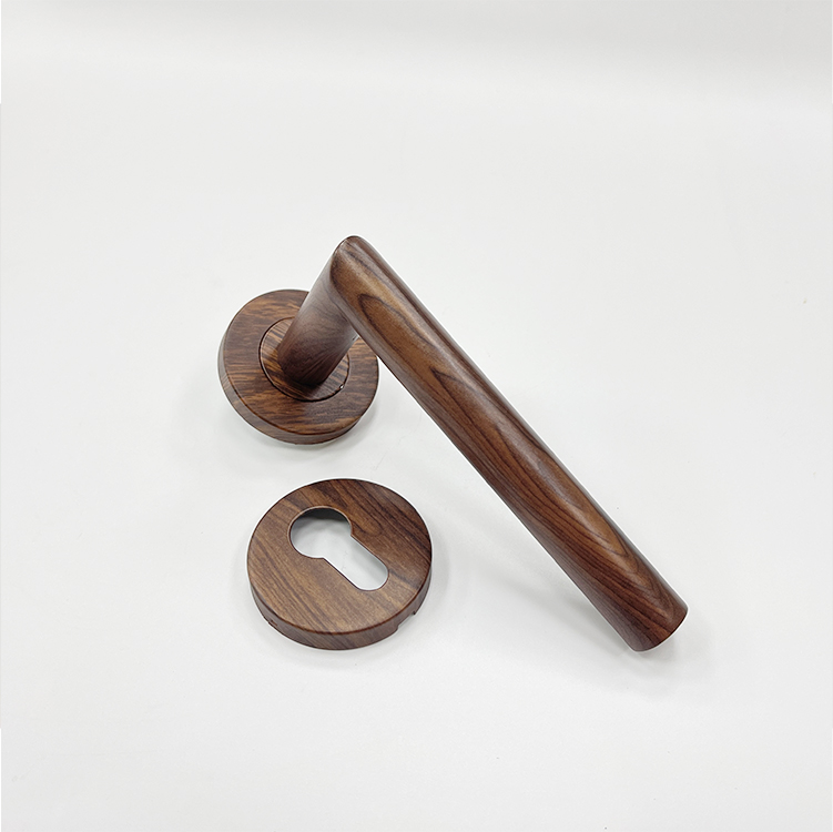 High Quality Wholesale Water Printed Wooden Door Handle for Hotel