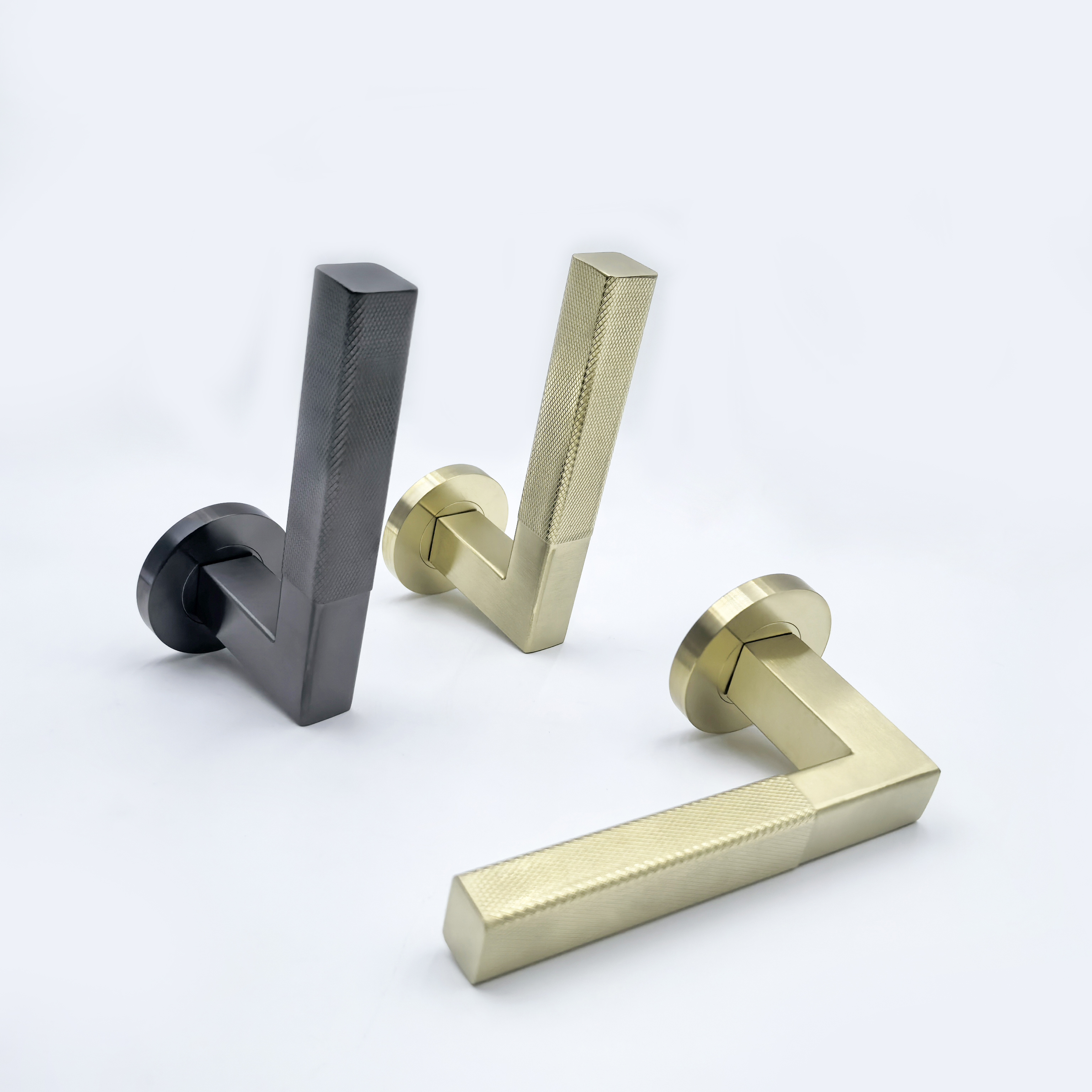Stainless Steel 304 Fingerprint-Free Flat Tube Knurled Handle