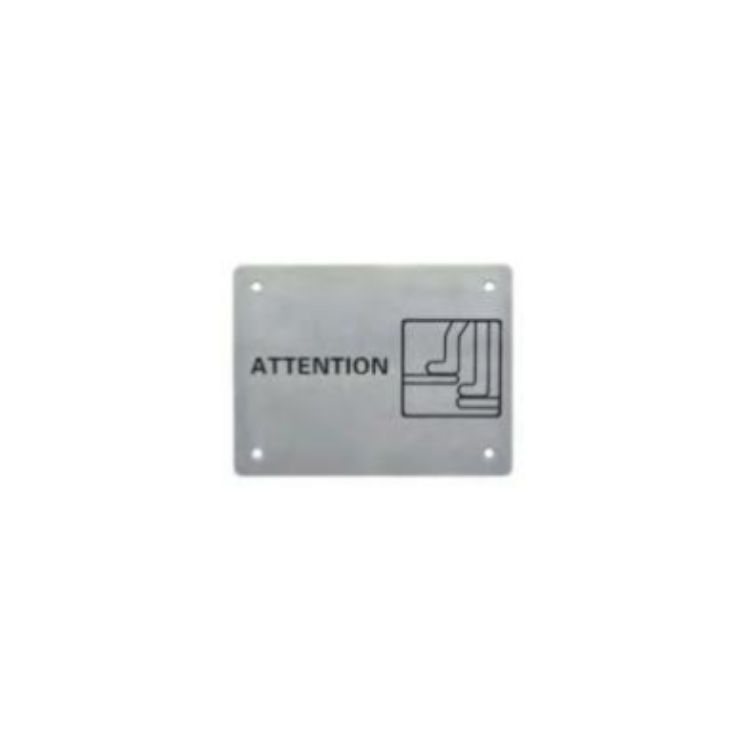 Competitive Price Square Shape Stainless Steel Attention Warning Door Sign Plate