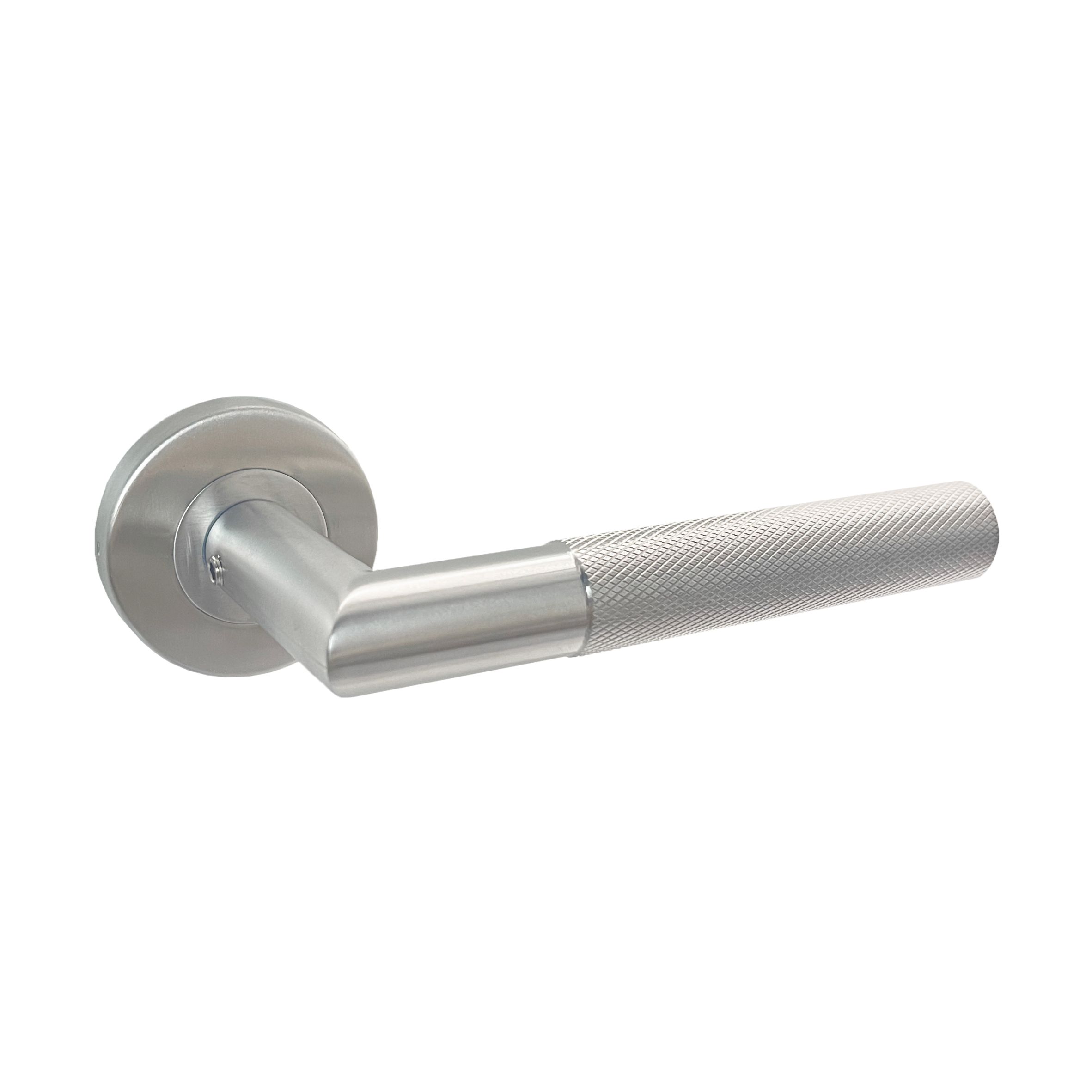 Nordic Style 304 Stainless Steel Right Angle Knurled Door Handle