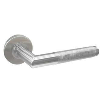 Modern Minimalist Style Right-Angle Knurled Door Handle