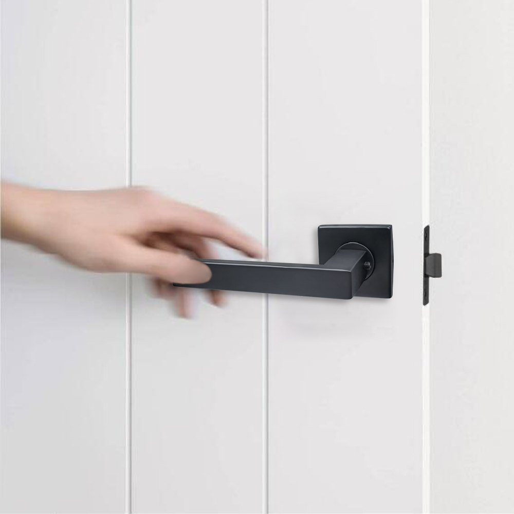 Square Cover Door Handles for Steel Doors