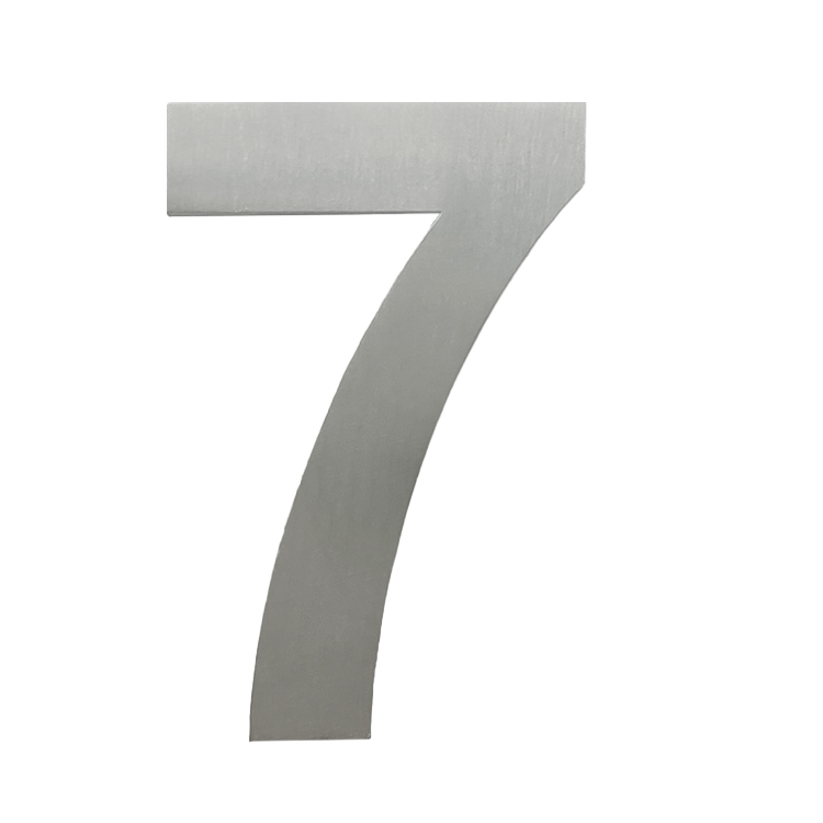 China Hot Sale Product Stainless Steel Number Plates with Screw Hole