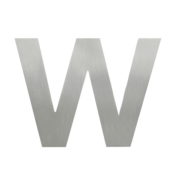 Modern Stainless Steel Plate Door Letter with 3M Sticker