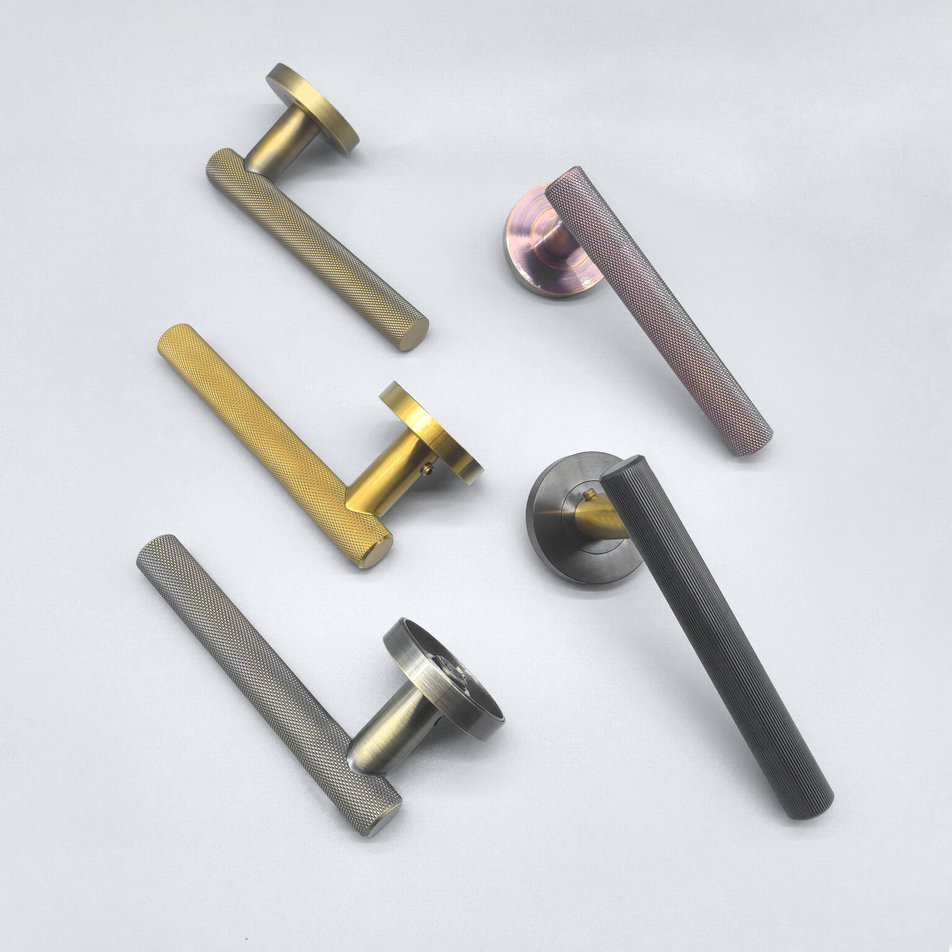 Business Premises 304 Stainless Steel Rust Full-Straight-Textured Door Handle