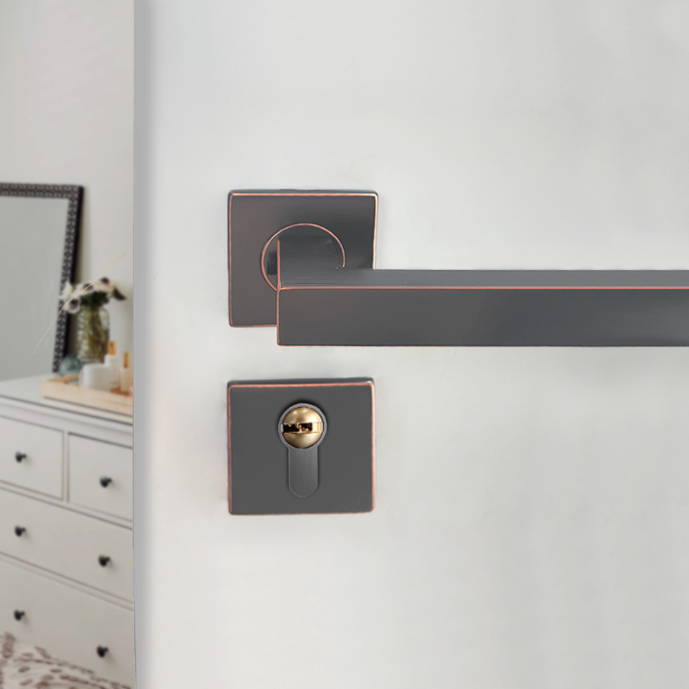 Square Cover Door Handles for Steel Doors