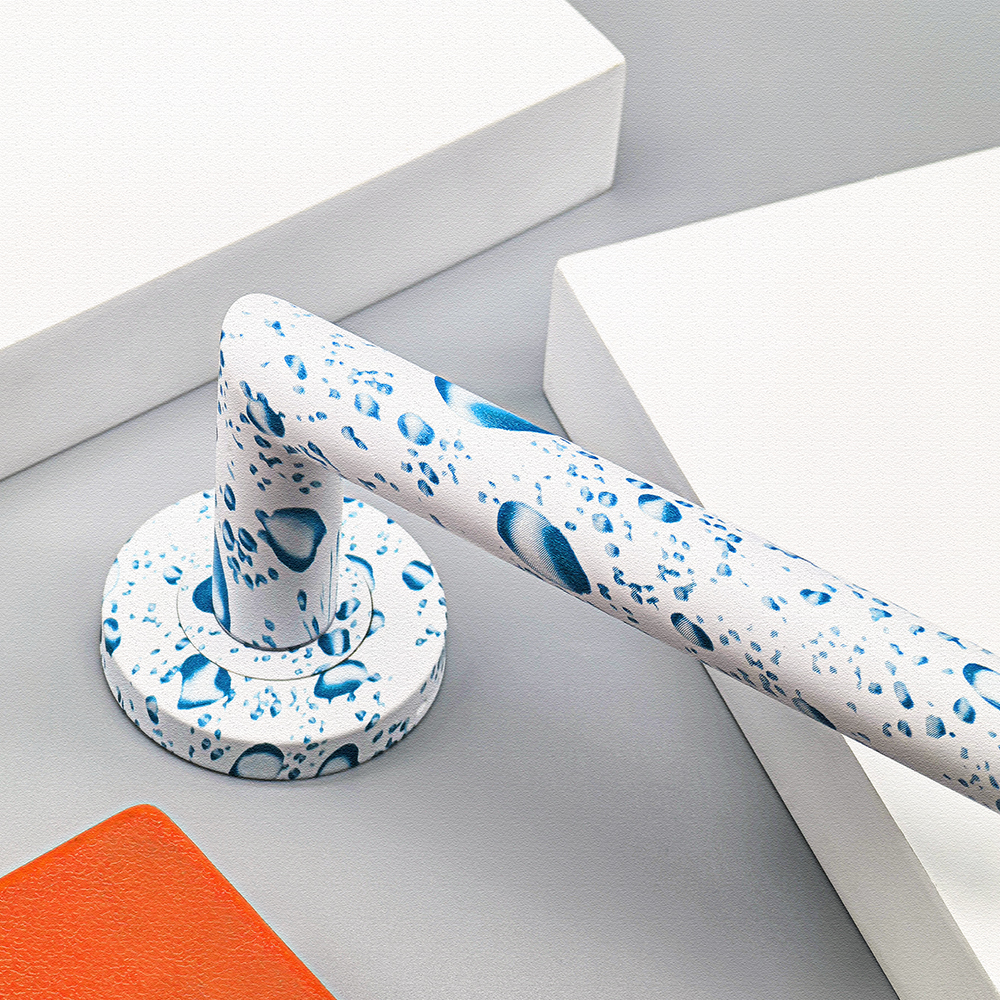 Architectural Easy Install OEM ODM Stainless Steel Water Printed Door Handle