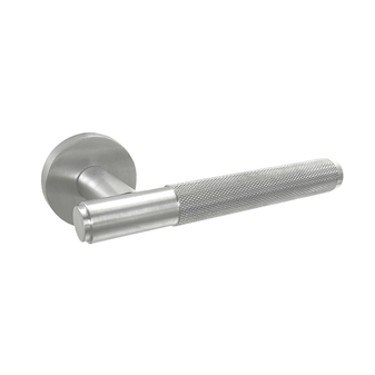 Modern Minimalist Style Anti-Fingerprint Trident Knurled Door Handle