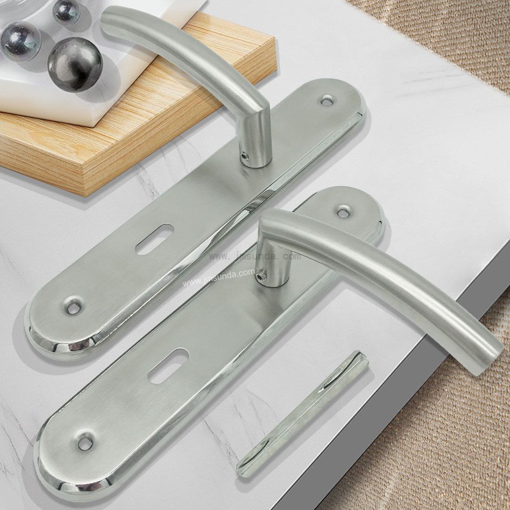New Design Hot-selling Stainless Steel Door Handle with Long Plate