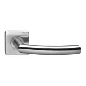 China stainless steel square cover door lever handle