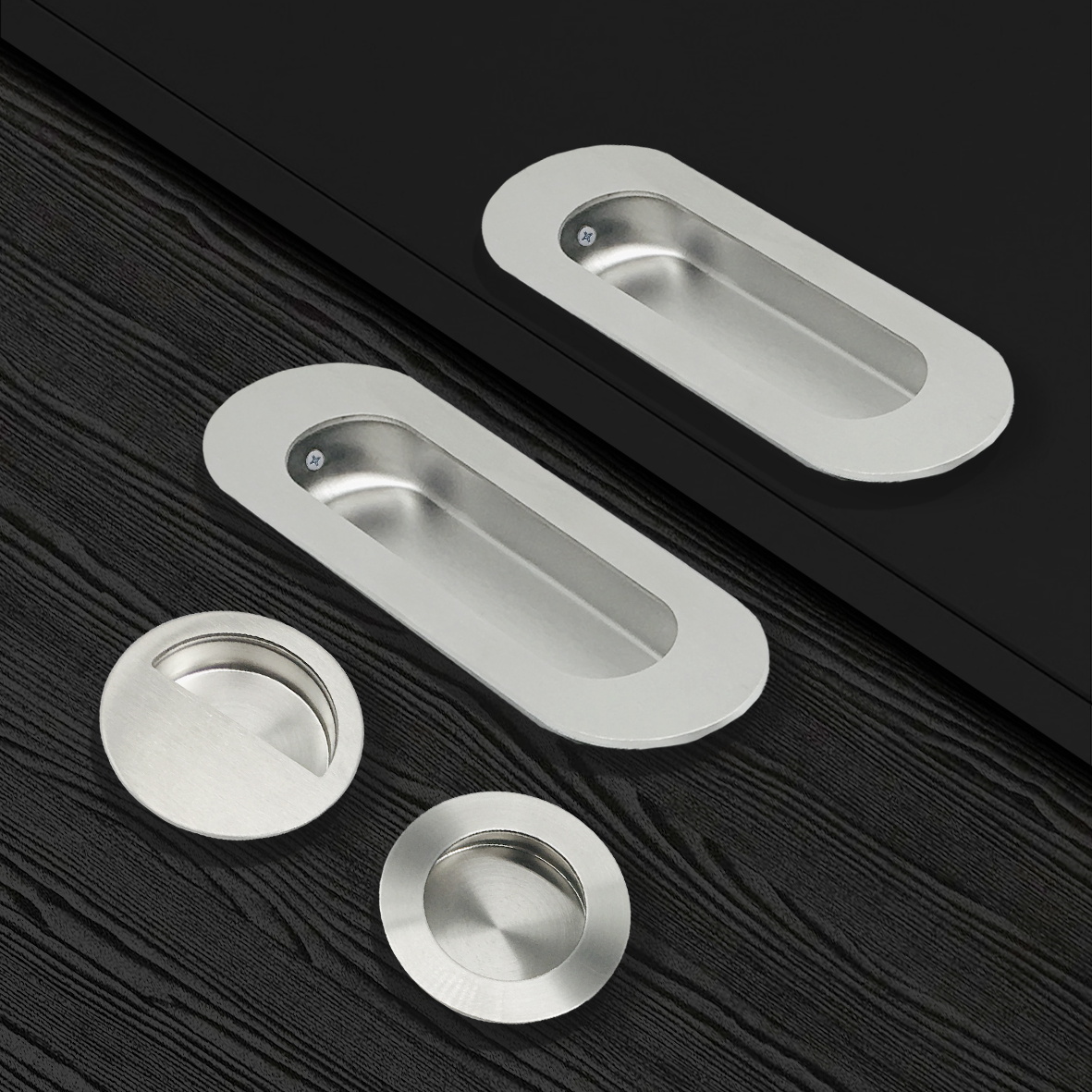 Jiangmen Modern Fancy Concealed Cabinet Recessed Drawer Flush Pull