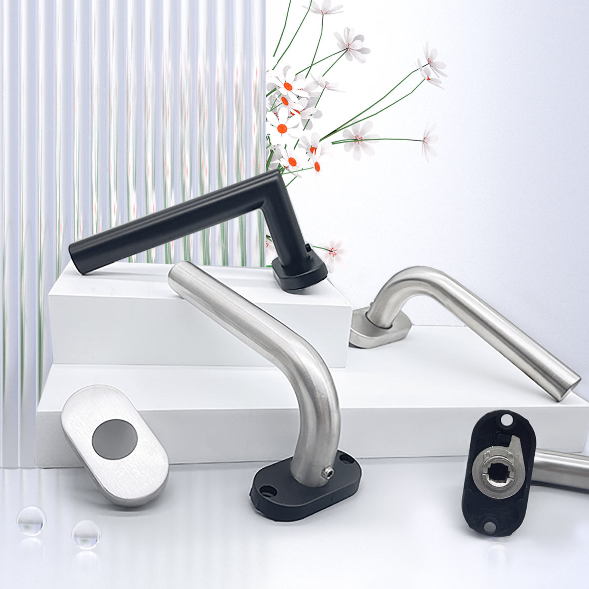 Jiangmen Manufacturer Door Handle in Stainless Steel