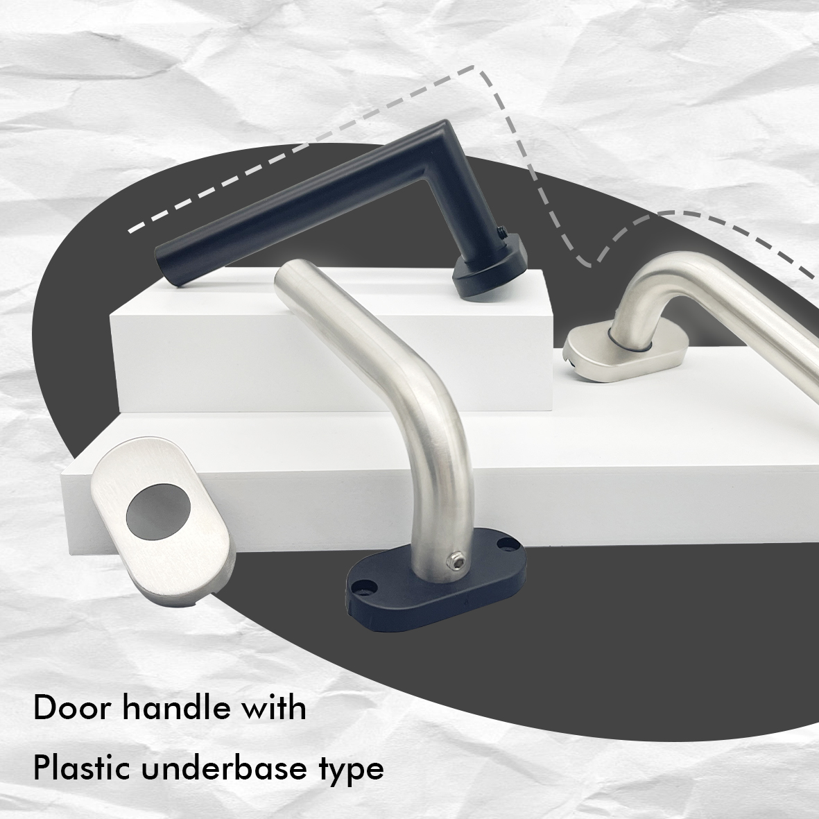 Jiangmen Manufacturer Door Handle in Stainless Steel