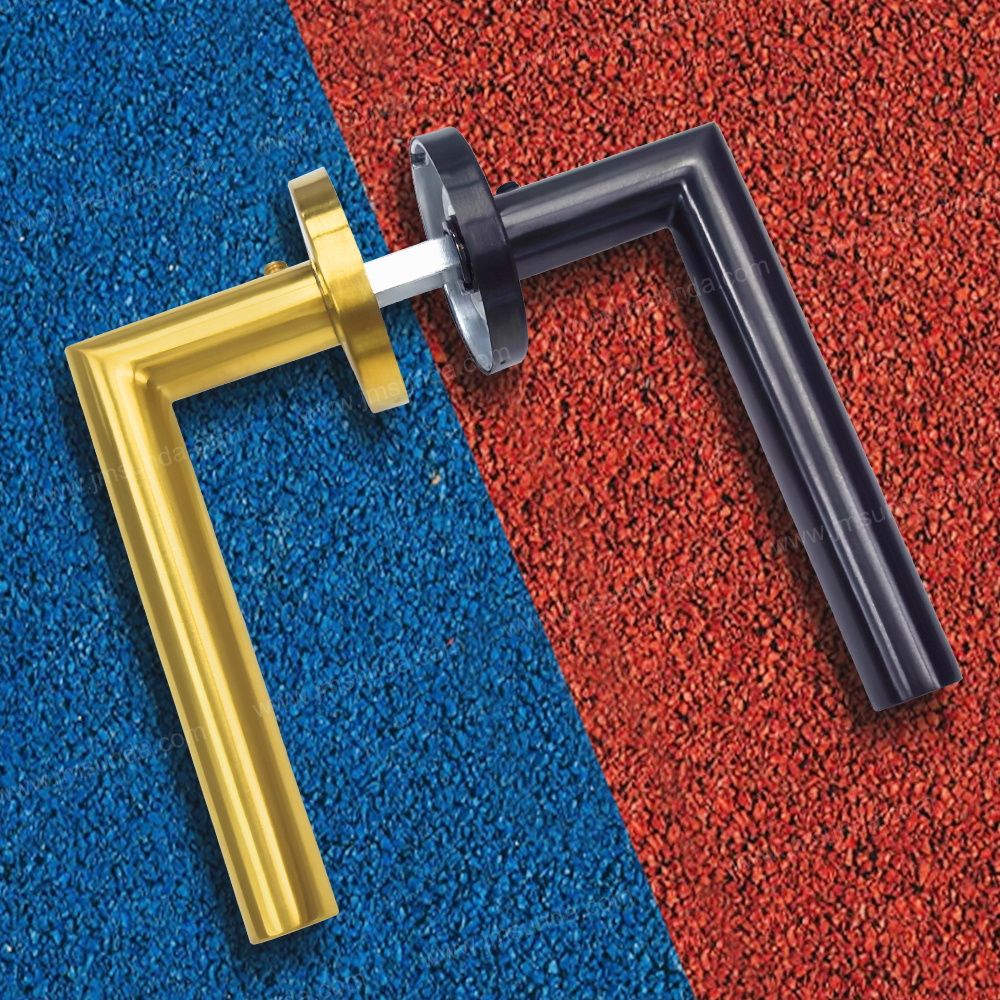 Jiangmen Factory Supply Stainless Steel Black Door Lever Handle
