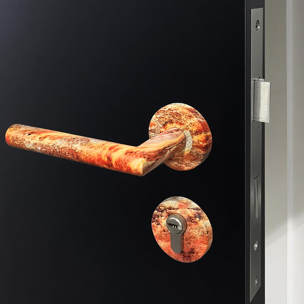 Custom Interior Stainless Steel 201 304 Wooden Door Lever Handle