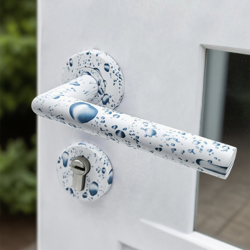 Architectural Easy Install OEM ODM Stainless Steel Water Printed Door Handle