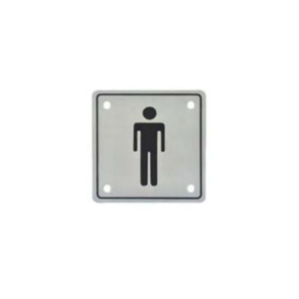 Popular Stainless Steel Square Sign Plate Mounting Men Door Sign Plate for Toilet