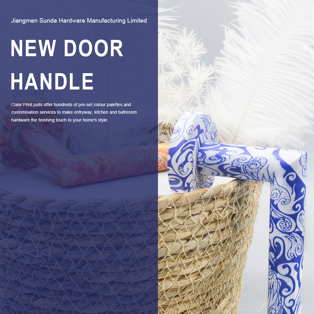 Nordic Minimalist Style Water Painting Door Handle