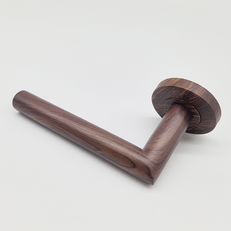 High Quality Wholesale Water Printed Wooden Door Handle for Hotel