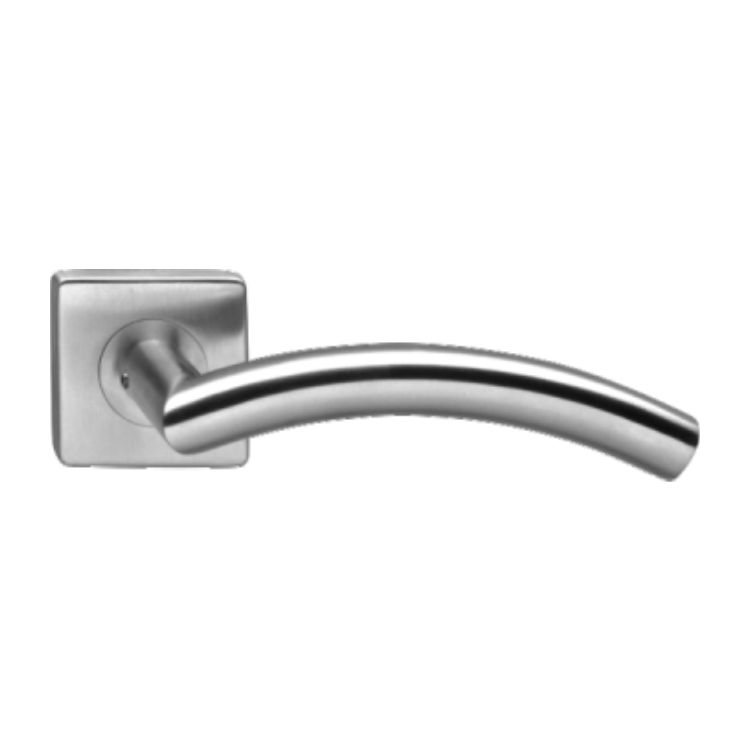 China Stainless Steel Square Cover Door Handle for Wooden Door